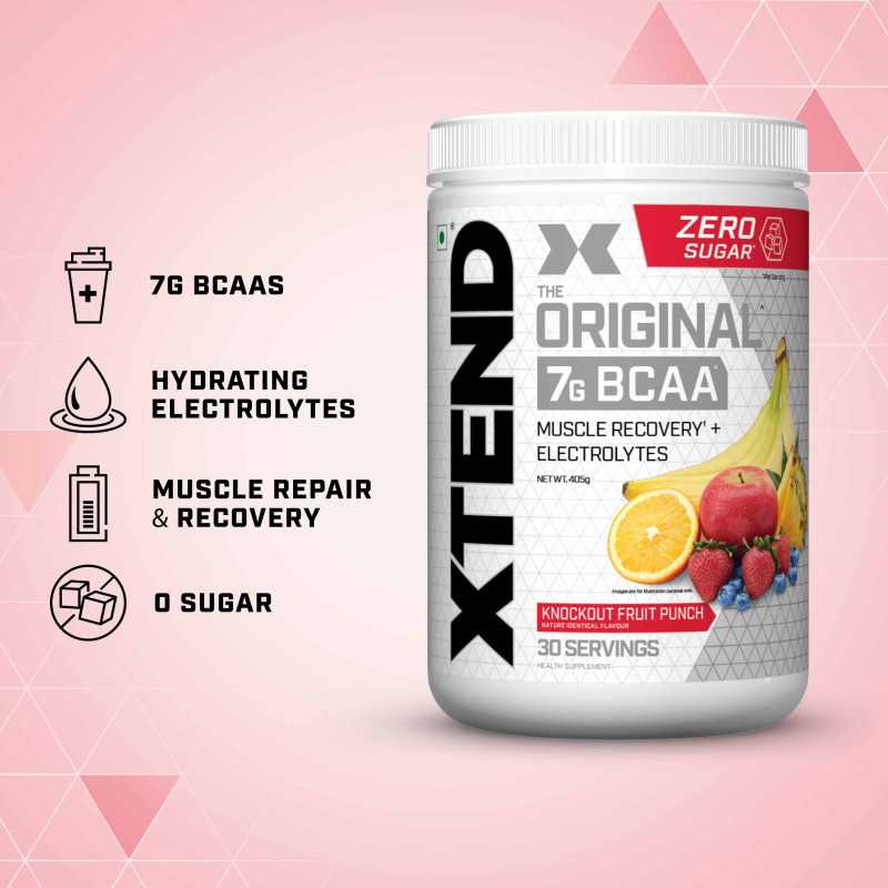 Xtend Original BCAA Knockout Fruit Punch 30 Serving - 405GM